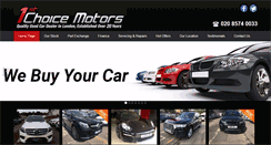 Desktop Screenshot of 1stchoicemotors.co.uk