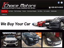 Tablet Screenshot of 1stchoicemotors.co.uk